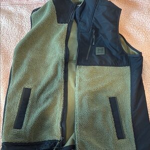 Men's Green and Black Vest